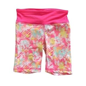 Girls Athletic Biker Shorts​​​​ in Pink, Size 7-8​​​​​​​